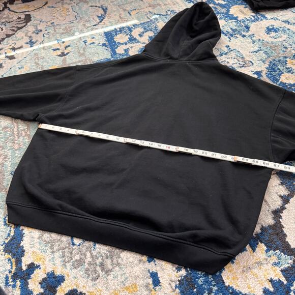 FFFPOSTALSERVICE Attack! Round Hem Black Hoodie Size Large - Picture 5 of 5